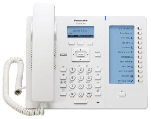 Panasonic KX-HDV230NE SIP telefon, fehér, HD hang, 2Gb LAN csatlakozó, 6 SIP vonal , DSS konzollal bővíthető. - Fehér