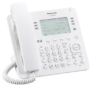 Panasonic KX-NT630NE IP rendszerkészülék fehér színben a KX-NS500/700/1000 alközpontokhoz