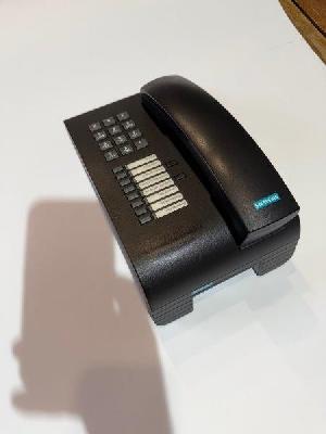 Siemens Optiset E Basic rendszertelefon fekete színben