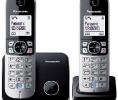 Panasonic KX-TG6812PDB DUO Digitális Zsinórnélküli telefon - Ezüst előlap fekete hátlap