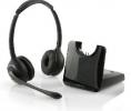 Plantronics CS520 vezeték nélküli DECT kétfüles headset meglévő telefonhoz call center modell Soundguard® DIGITAL™, intelligens zajterhelés vezérlés