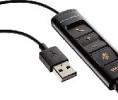 Plantronics DA80 USB adapter HW..tipusú fejbeszélőkhöz  /VOIP-Softphone-contactcenter/, hangerőszabályozóval, mikrofonnémítással, hívásfogadó gombbal