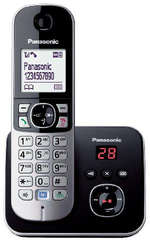 Panasonic KX-TG6821PDB Digitális Zsinórnélküli telefon üzenetrögzítővel - Ezüst előlap fekete hátlap